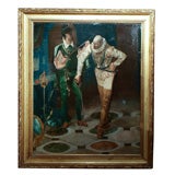 Painting in gilt frame