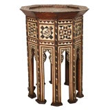 Unique Mid 20th Century Octagonal Table from Tetouan Morocco