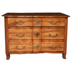 A Very Rare Three-Drawer Louis XV Olive Wood Commode 5