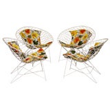 Retro Fab 50s Wire  Lounge Chairs