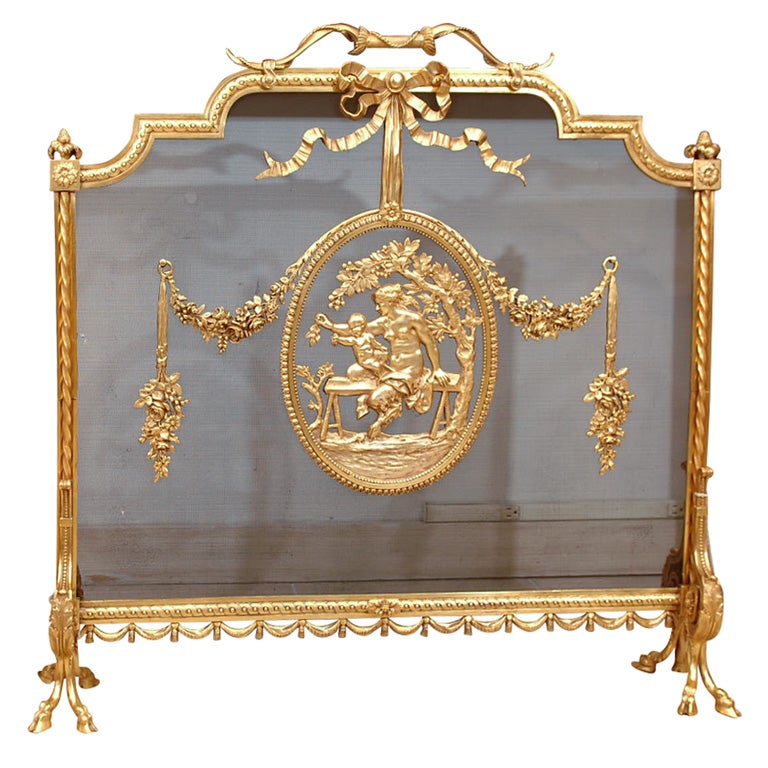 First quality 19th Century Empire Firescreen