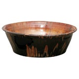 Contemporary American Hand Thrown, Fired and Glazed Artisan Bowl/Charger