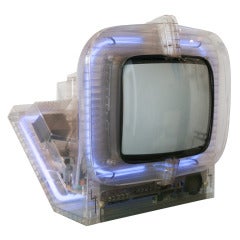 Lucite and Neon Television