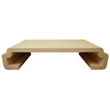 Karl Springer Bone Verneer Coffee Table