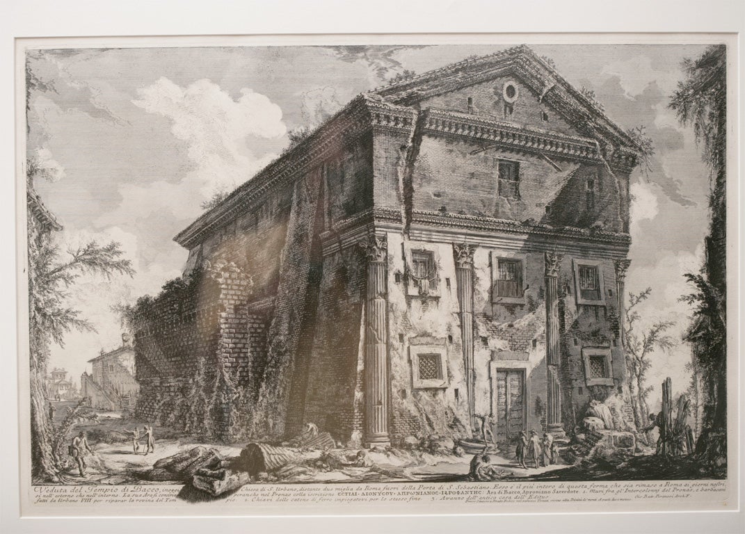 Piranesi - Veduta del Tempio di Bacco