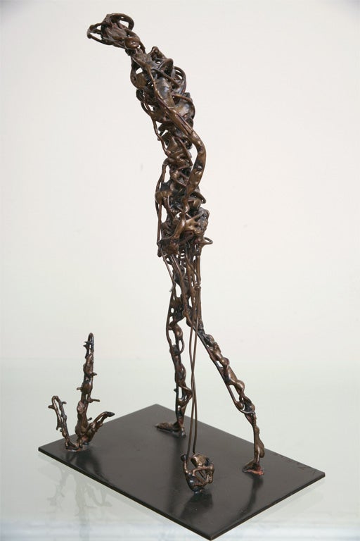 American Victor Zaikine Bronze Sculpture in the style of Giacometti