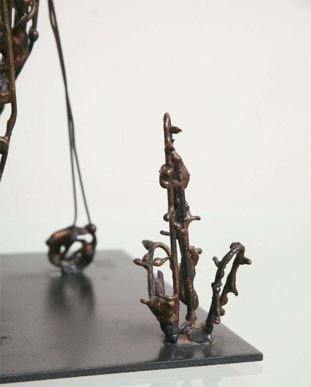 Victor Zaikine Bronze Sculpture in the style of Giacometti 2