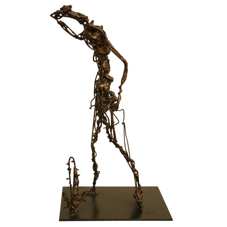 Victor Zaikine Bronze Sculpture in the style of Giacometti