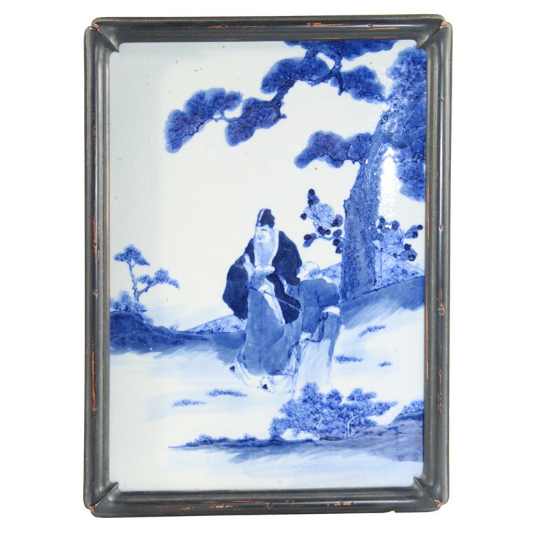 Chinese Porcelain Plaque For Sale