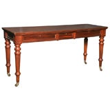 An English William IV period mahogany side table or server.