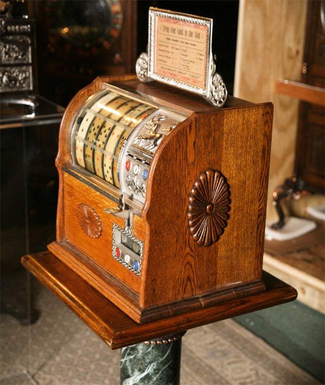 A Mills Bros. of Chicago Jockey slot machine or trade stimulator For Sale 3
