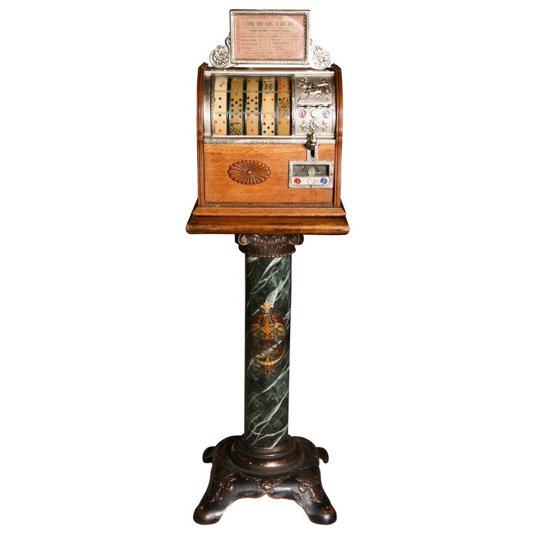 A Mills Bros. of Chicago Jockey slot machine or trade stimulator For Sale