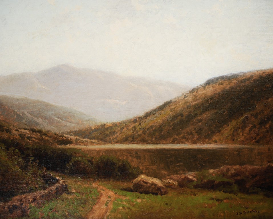 Canvas Hudson River Painting by John Bunyan Bristol