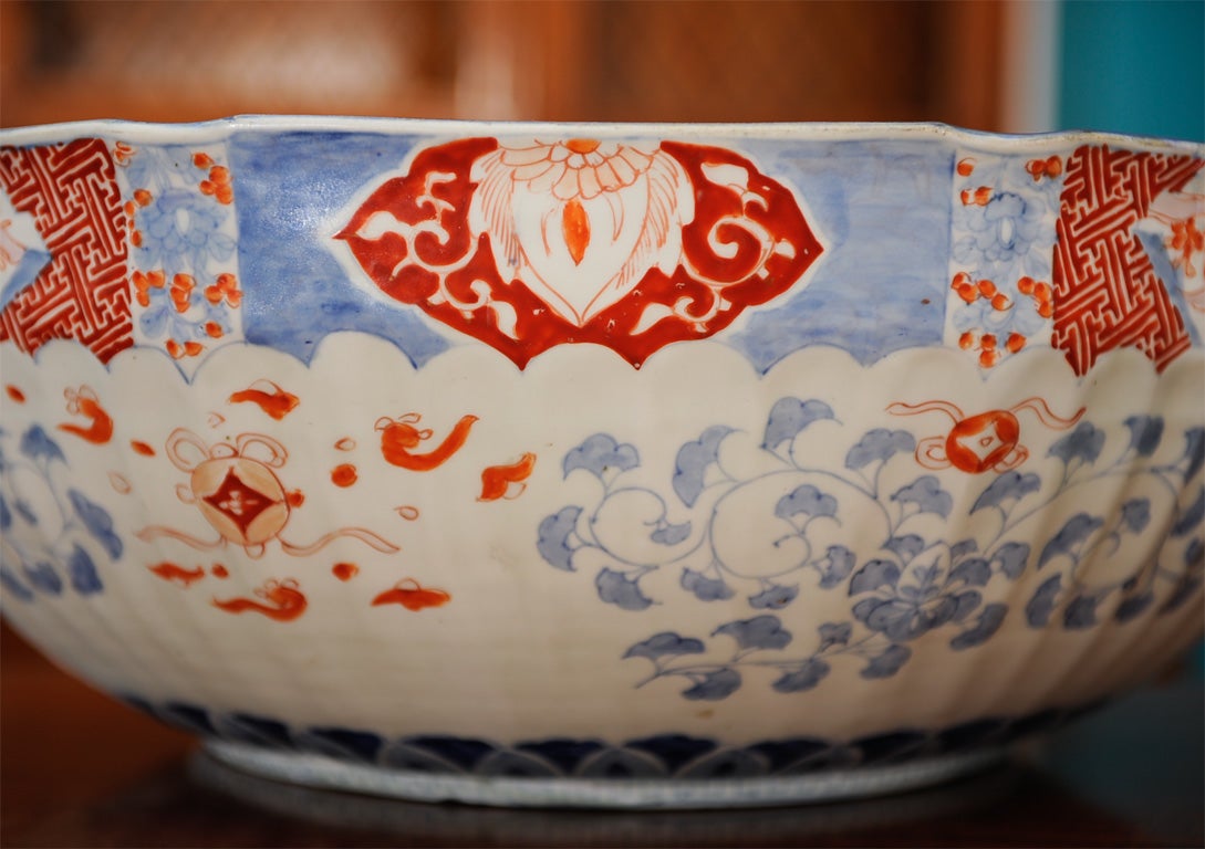 Japanese Imari Punch Bowl 1