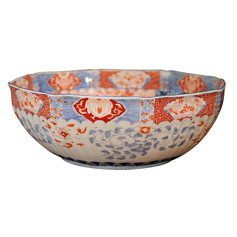Japanese Imari Punch Bowl