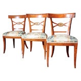 Six French Directoire Style Dining Chairs