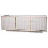 White lacquered 1970's Buffet