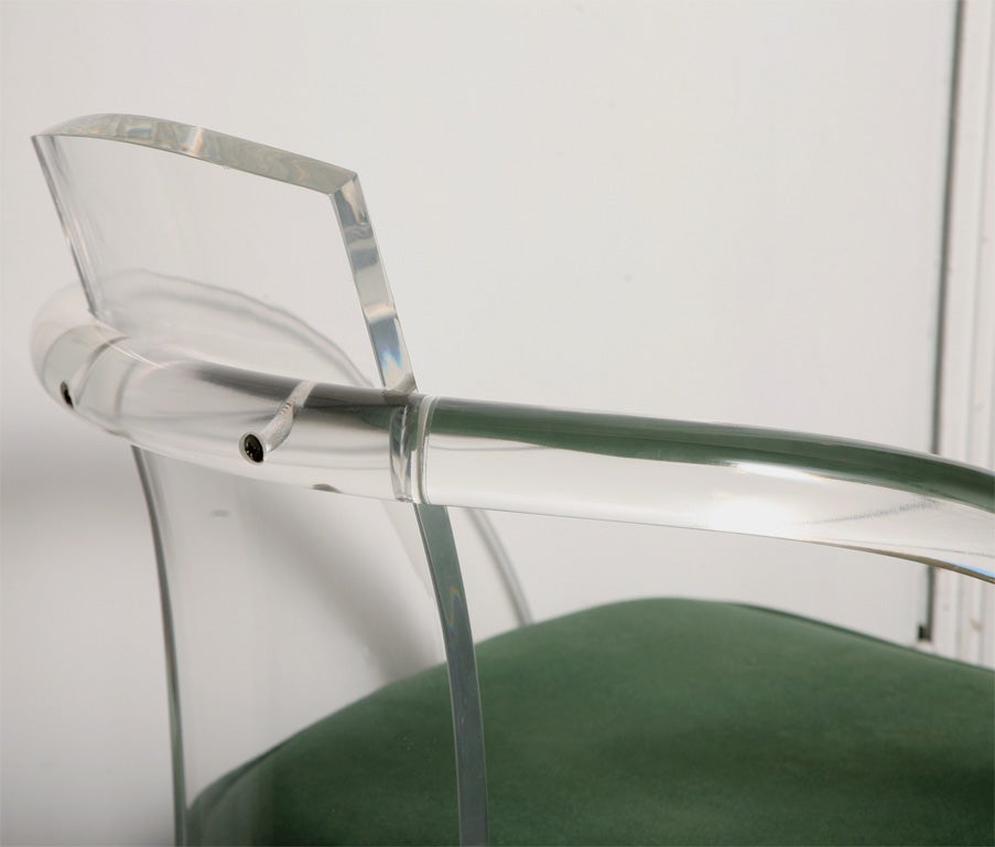 Pair of Lucite chairs 1