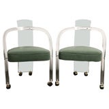 Pair of Lucite chairs
