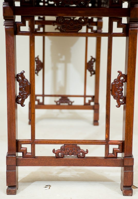 A Chinese Carved Padoukwood Table 4