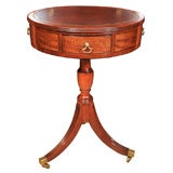 Regency mahogany drum table, ca 1810