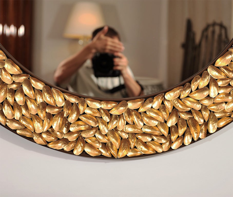 Contemporary Shell Mirror by Thomas Boog 2