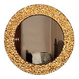 Miroir contemporain en forme de coquillage de Thomas Boog