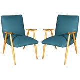 Pair of French Armchairs by Joseph Andre Motte
