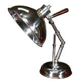 French Metal Desk Lamp, Circa 1940