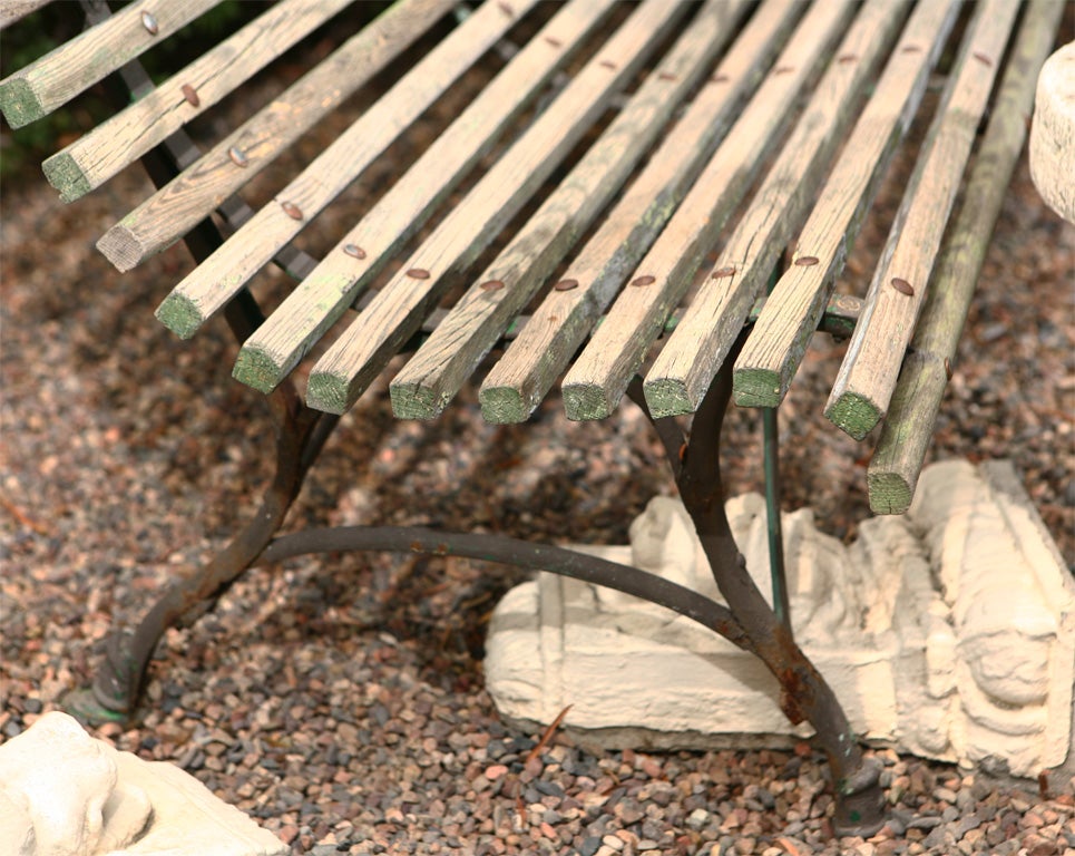 An English Garden Bench, Circa 1880 4