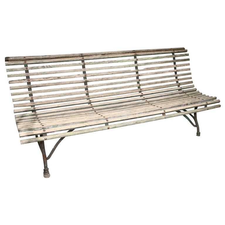 An English Garden Bench, Circa 1880