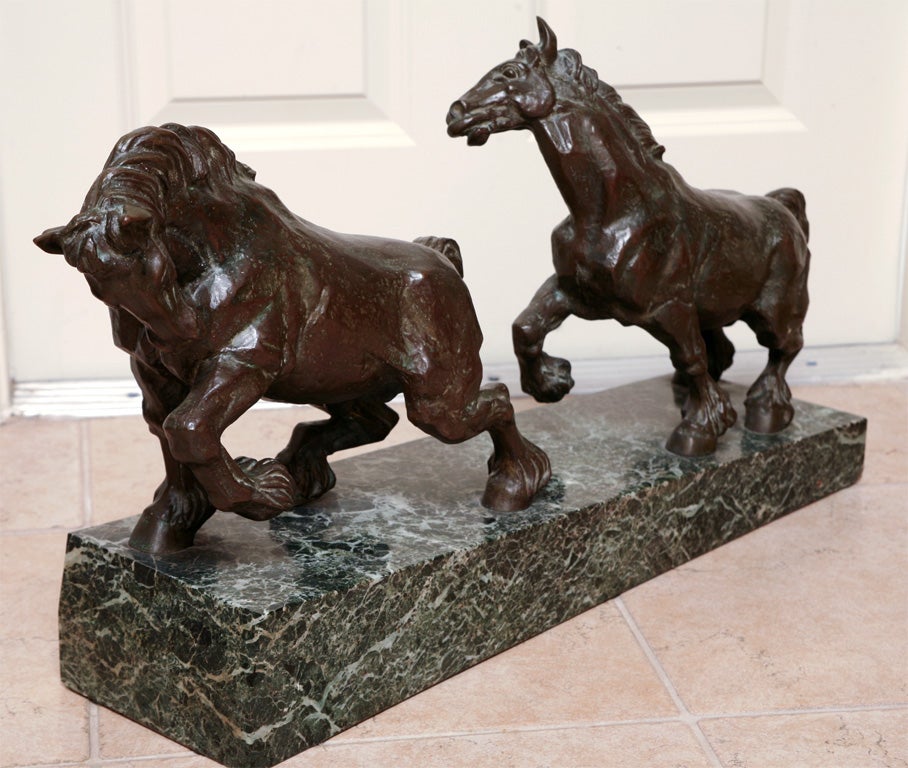 Bronze Clydesdale Horses 1