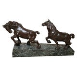 Bronze Clydesdale Horses