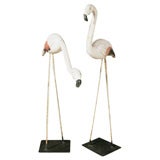 PAIR 1950's Florida Flamingos
