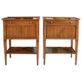 PAIR Charak One Drawer TAMBOUR Doors