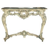 PAIR of Antique Mirrored Top Consoles