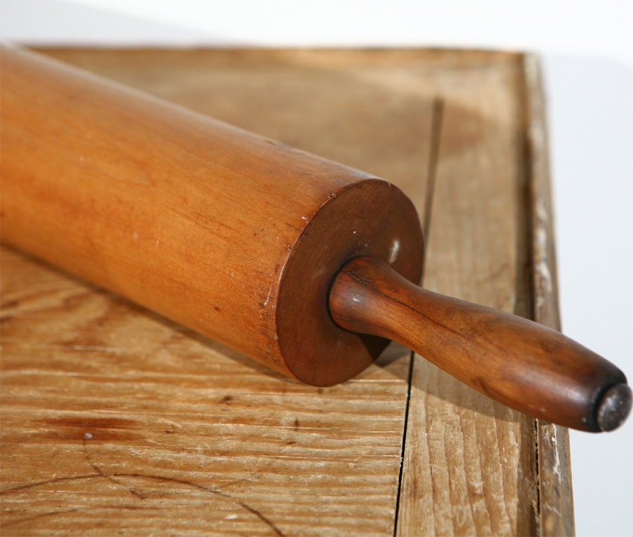 Pine 19THC CUTTING BOARD & ROLLING PIN FROM PENNSYLVANNIA