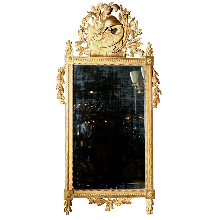 Louis XVI Gilt wood Mirror