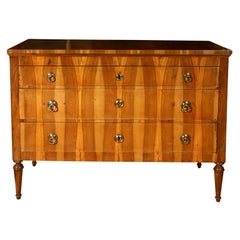 Early 19th Century Italian Neoclassical Olive Wood Commode
