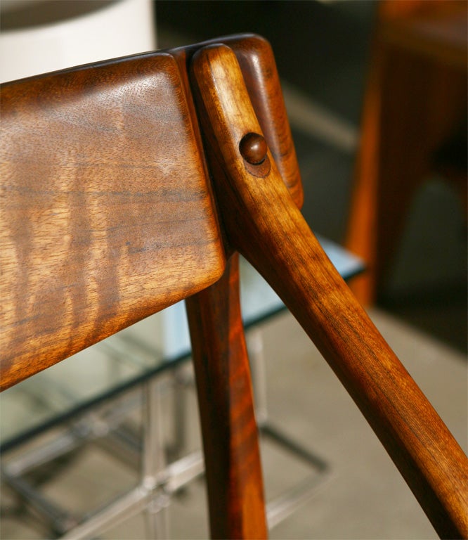 Arthur Espenet Carpenter Sedua Wishbone Chair In Good Condition For Sale In Los Angeles, CA