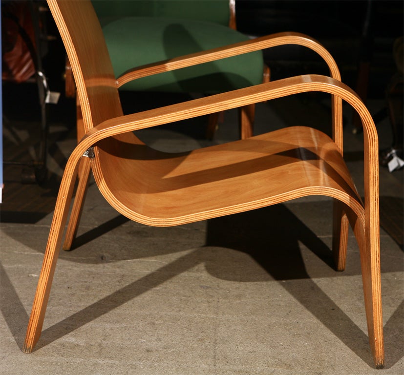 One Bent Plywood Lounge Chair by Hans Pieck 1