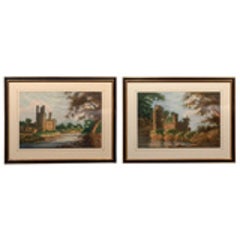 Pair of English Watercolor Landscapes 3