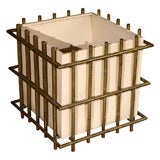 Brass Bamboo Framed Jardiniere Brass Bamboo Framed Jardiniere