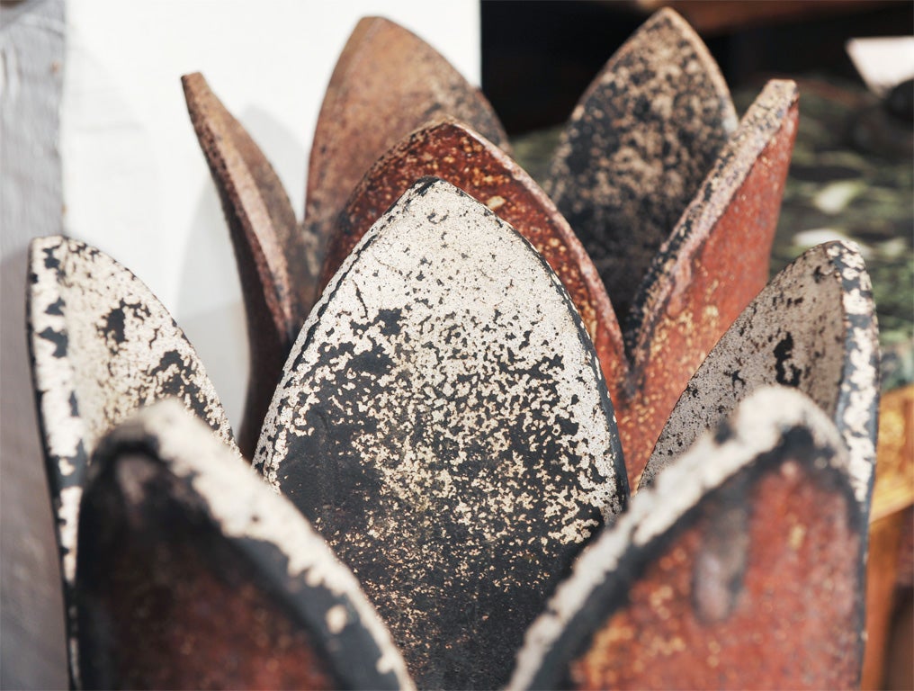 Pair of salt glazed terra cotta chimney pots 3