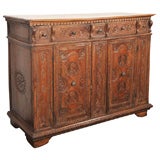 Chip Carved Credenza
