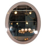 Italian Oval Crystal Wall Mirror