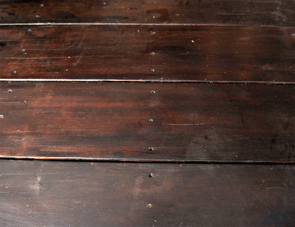 INDUSTRIAL LARGE CART ON WHEELS WITH ANTIQUE WOOD TOP 6