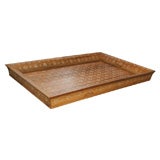 Large Light Wood Tray with Mother of Pearl Inlays