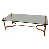 Coffee Table in Glass and Metal