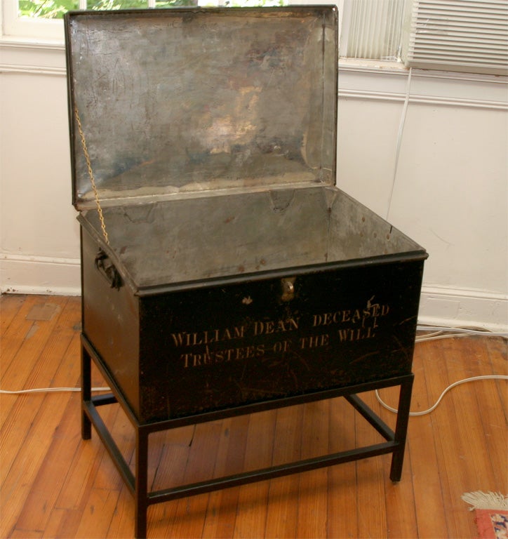 19th Century English deed box